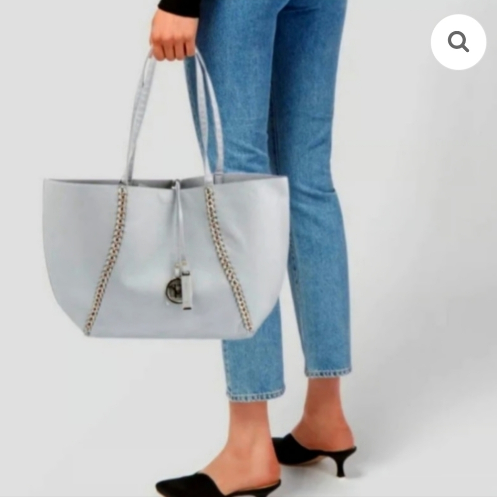 Badgley Mischka Home Silver Tote Bag